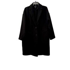 New TOPSHOP Women's Size US 8 Black Jacket Coat Outerwear ** thread pulls**